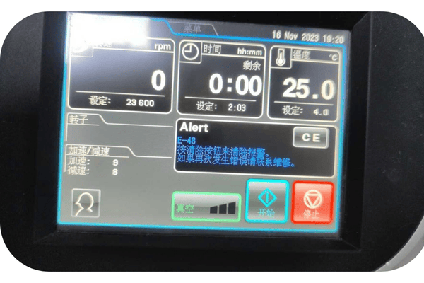 日立離心機故障:CT15RE開機不運行的原因與解決方法